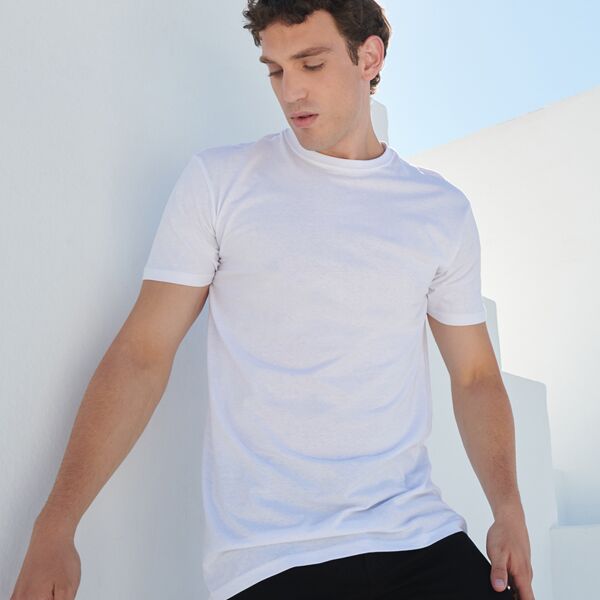 SF Clothing Longline Dipped Hem T-Shirt Thumbnail